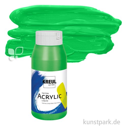 KREUL TRITON Acrylfarben 750 ml Flasche | 22 Gelbgrün