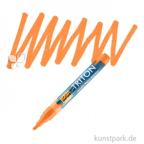 Kreul TRITON Acrylic Paint Marker 1-4 mm Einzelfarbe | Echtorange