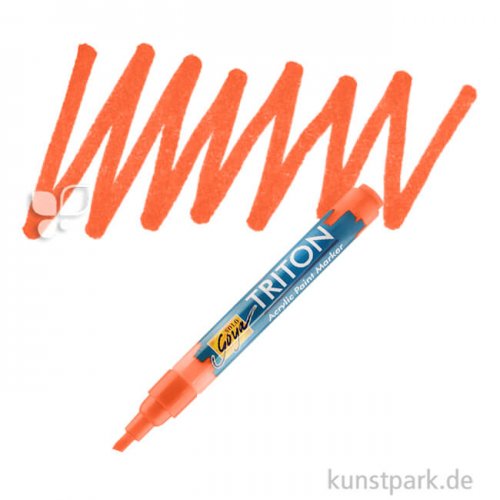 Kreul TRITON Acrylic Paint Marker 1-4 mm Einzelfarbe | Zinnoberrot