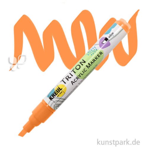 KREUL TRITON Acrylic Marker, 1-4 mm Einzelfarbe | Echtorange
