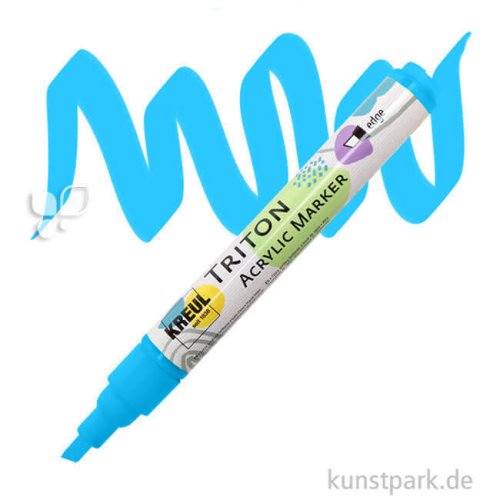 KREUL TRITON Acrylic Marker, 1-4 mm Einzelfarbe | Lichtblau
