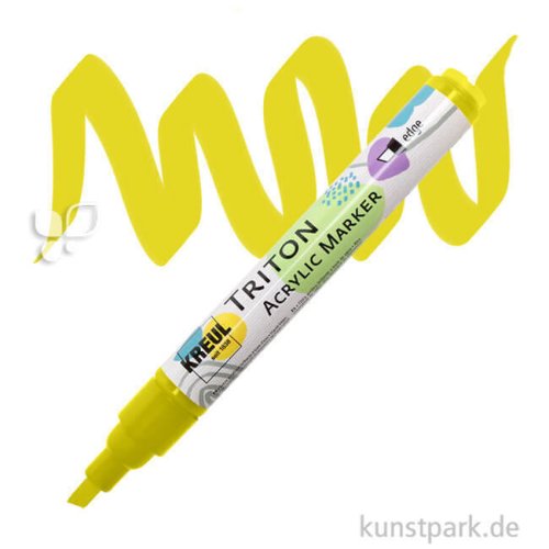 KREUL TRITON Acrylic Marker, 1-4 mm Einzelfarbe | Olivgrün hell