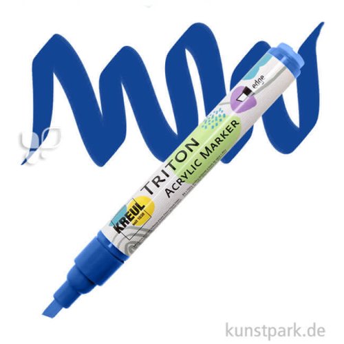 KREUL TRITON Acrylic Marker, 1-4 mm Einzelfarbe | Ultramarinblau