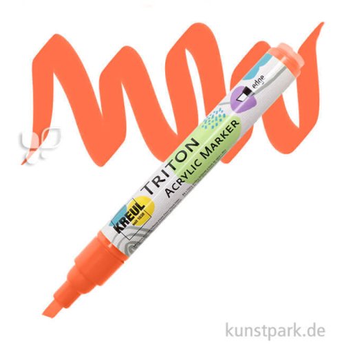 KREUL TRITON Acrylic Marker, 1-4 mm Einzelfarbe | Zinnoberrot