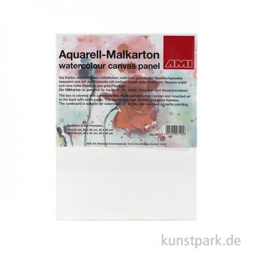 Aquarell - Malkarton, mittelfein, spezialgrundiert 24 x 30 cm