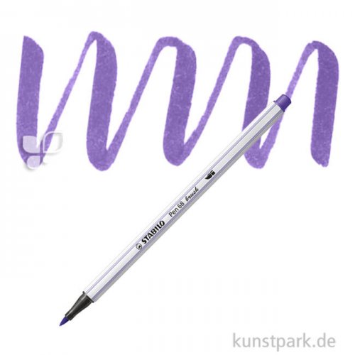 STABILO Pen 68 brush Einzelfarben Filzstift | Violett
