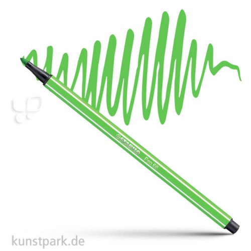 STABILO Pen 68 Filzstift Einzelstift | Laubgrün