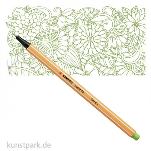 STABILO Point 88 Fineliner Einzelstift | Pistazie