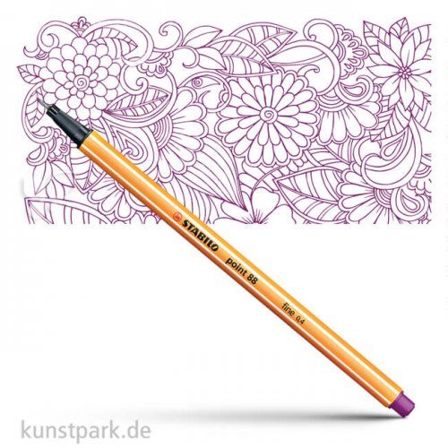 STABILO Point 88 Fineliner Einzelstift | Lila
