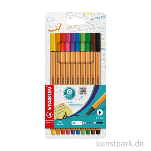 STABILO Point 88 Fineliner 10er Etui