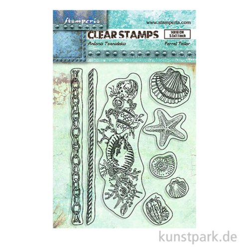 Stamperia Acrylic Stamps - Songs of the Sea Shells