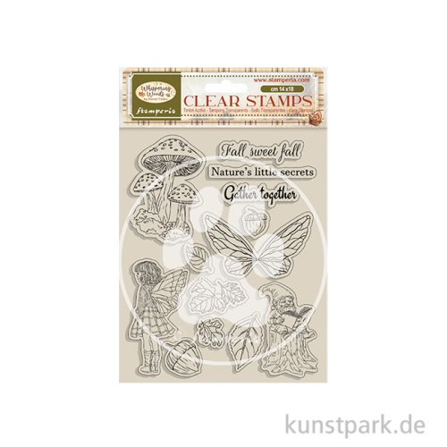 Stamperia Acrylic Stamps - Whispering Woods Mushrooms Fairies