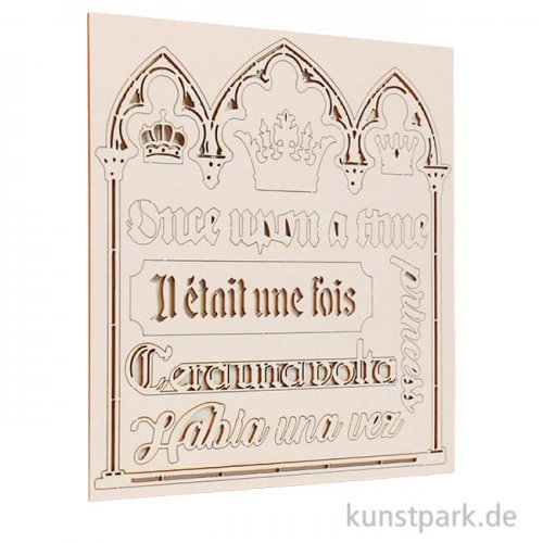 Stamperia Decorativ Chips - Sleeping Beauty Quotes, 14 x 14 cm