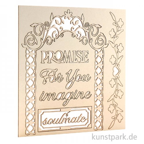 Stamperia Decorative Chips - Garden of Promises For You, 14 x 14 cm