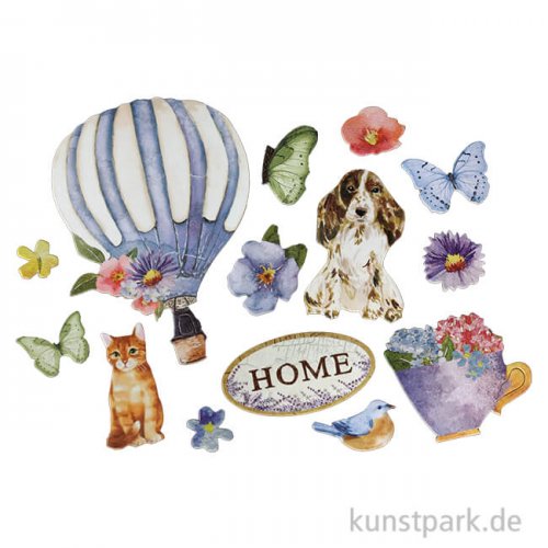 Stamperia Die Cuts - Create Happiness Welcome Home, 45 Stanzteile
