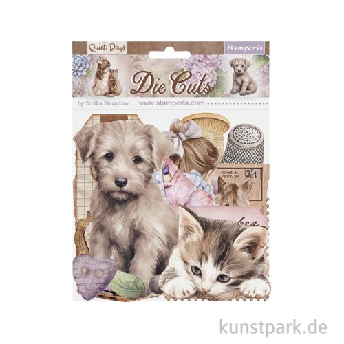 Stamperia Die Cuts - Quiet Days, 36 Stanzteile