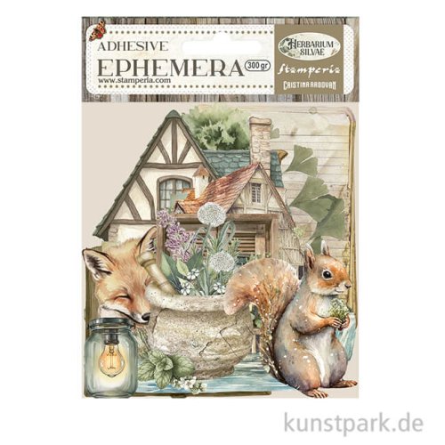 Stamperia Ephemera Aufkleber - Herbarium Silvae