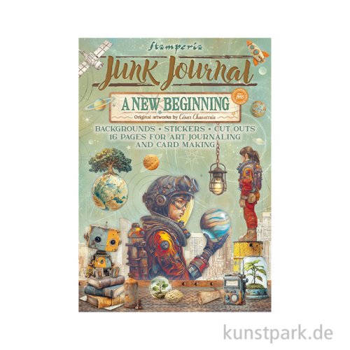 Stamperia Junk Journal Set, 16 Blatt, A4 - A New Beginning