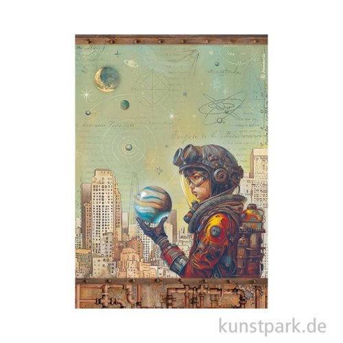 Stamperia Reispapier - A New Beginning Save The Planet, DIN A4