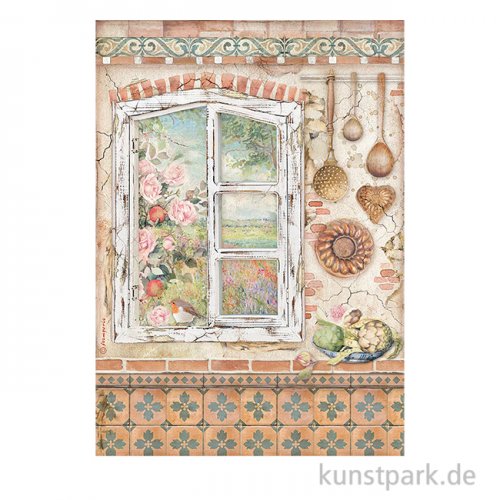 Stamperia Reispapier - Casa Granada Window, DIN A4