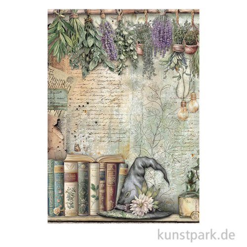 Stamperia Reispapier - Herbarium Silvae Books, DIN A4