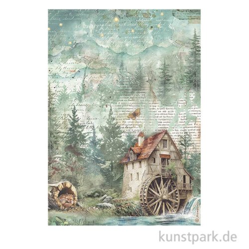 Stamperia Reispapier - Herbarium Silvae Mill, DIN A4