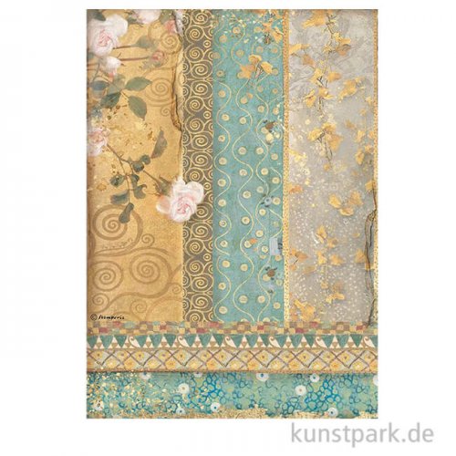 Stamperia Reispapier - Klimt Gold Ornaments, DIN A4