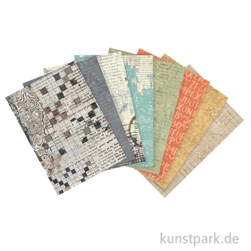 Stamperia Reispapier Selection - Furry Friends Backgrounds, A6