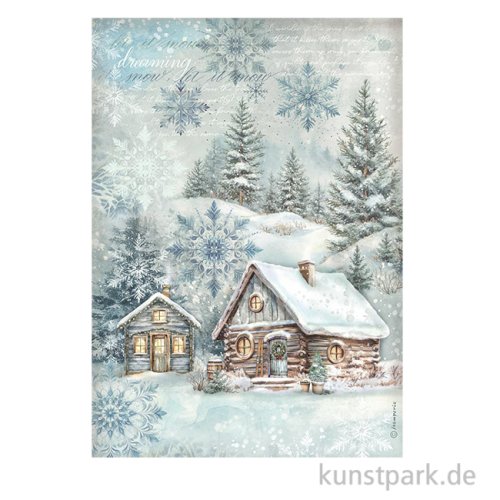 Stamperia Reispapier - The Owl's House Cottage, DIN A4