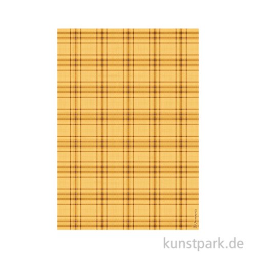 Stamperia Reispapier - Whispering Woods Tartan Pattern, DIN A4