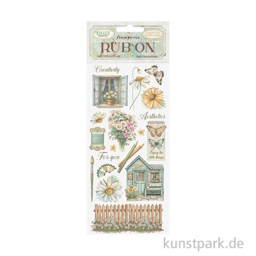 Stamperia Rub On Transferfolie - Daisy Art Cottage