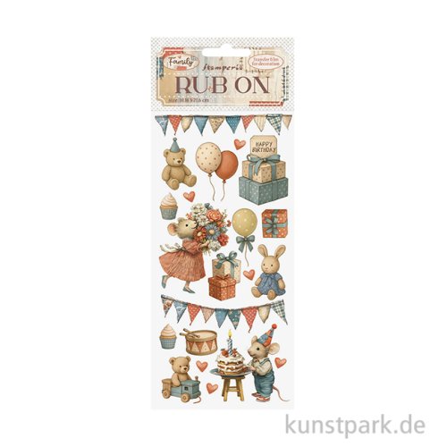 Stamperia Rub On Transferfolie - Family Party