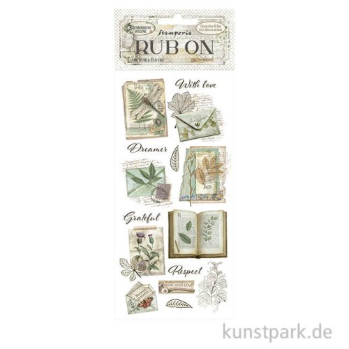 Stamperia Rub On Transferfolie - Herbarium Silvae Botanical Books
