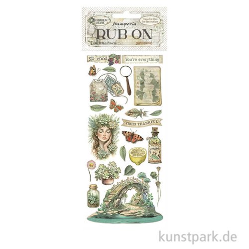 Stamperia Rub On Transferfolie - Herbarium Silvae Bridge