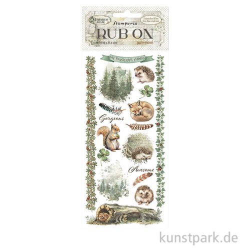 Stamperia Rub On Transferfolie - Herbarium Silvae Forest