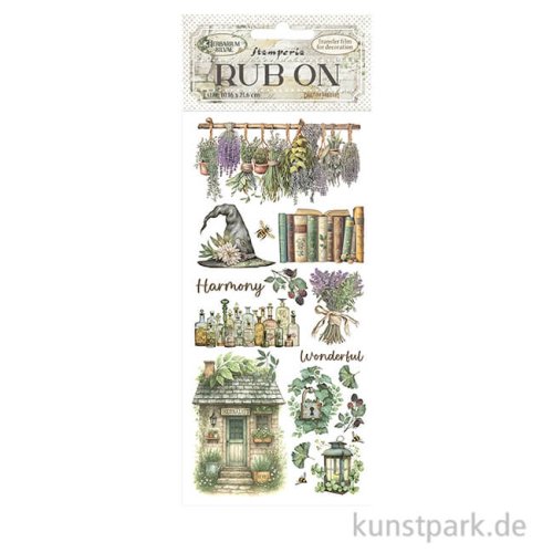 Stamperia Rub On Transferfolie - Herbarium Silvae Lavender