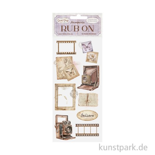 Stamperia Rub On Transferfolie - Quiet Days Vintage Photography