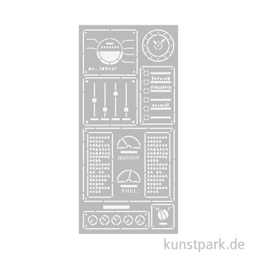 Stamperia Schablone - A New Beginning Control Panel, 12 x 25 cm