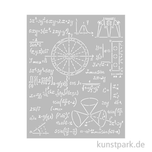 Stamperia Schablone - A New Beginning Formulas, 20 x 25 cm