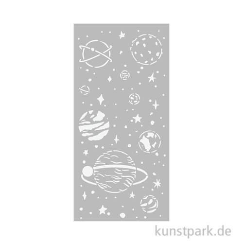 Stamperia Schablone - A New Beginning Planetary, 12 x 25 cm
