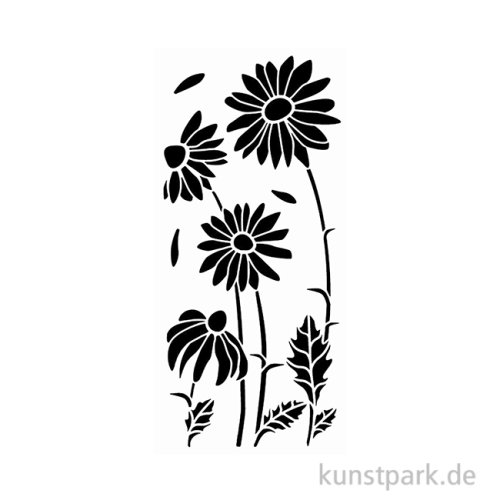 Stamperia Schablone - Daisy Art Daisies, 12 x 25 cm