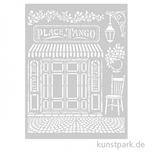 Stamperia Schablone - Desire Place Tango, 20 x 25 cm
