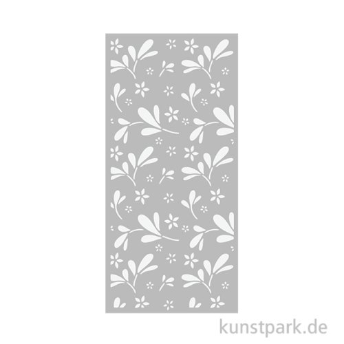 Stamperia Schablone - Family Big Flower Pattern, 12 x 25 cm