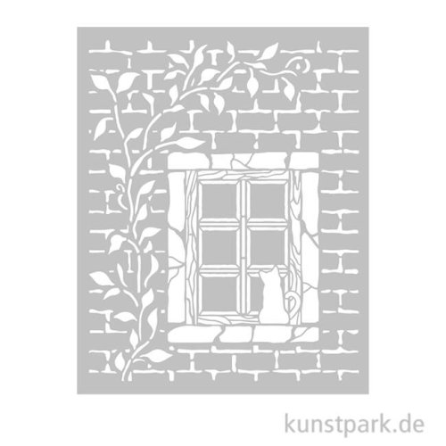 Stamperia Schablone - Herbarium Silvae Country Window, 20 x 25 cm