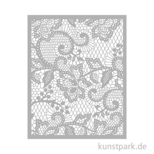 Stamperia Schablone - Quiet Days Floral Lace, 20 x 25 cm