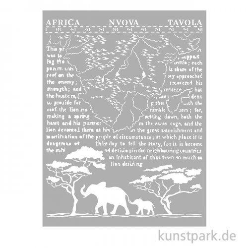 Stamperia Schablone - Savana Africa, 20 x 25 cm