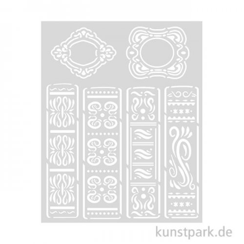 Stamperia Schablone - Vintage Library Books, 20 x 25 cm