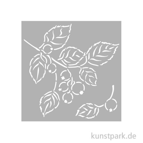 Stamperia Schablone - Whispering Woods Berries, 12 x 12 cm