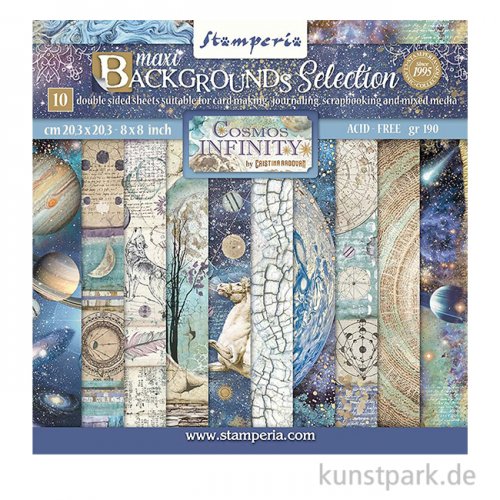 Stamperia Scrapbooking Pad - Backgrounds - Cosmos Infinity 20,3 cm