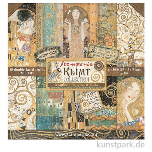 Stamperia Scrapbooking Pad - Klimt, 30,5 x 30,5 cm